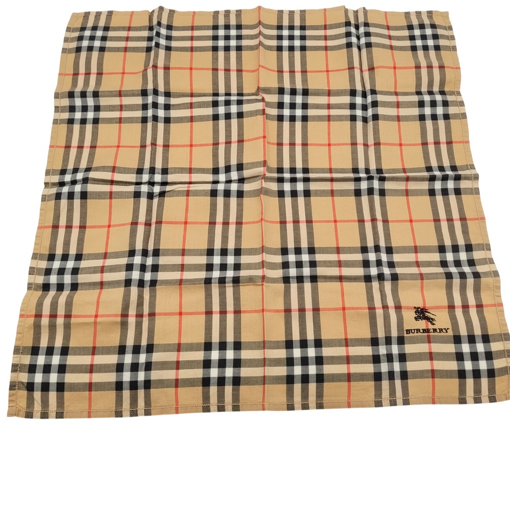 Burberry London Handkerchief Nova Check Beige Prorsum Knight Pocket Square 19x19
